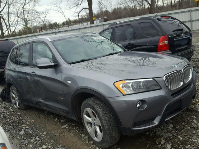 5UXWX5C5XCL721356 - 2012 BMW X3 XDRIVE2 ნაცრისფერი ფოტო 1