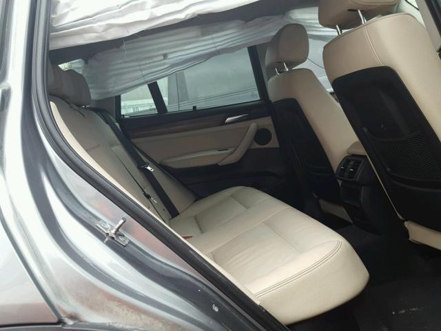 5UXWX5C5XCL721356 - 2012 BMW X3 XDRIVE2 ნაცრისფერი ფოტო 6