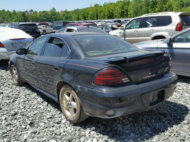 1G2NF52F83C167796 - 2003 PONTIAC GRAND AM S BLACK photo 3