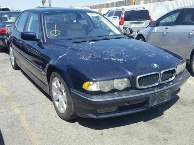 WBAGG83401DN87749 - 2001 BMW 740 I AUTO BLUE photo 1