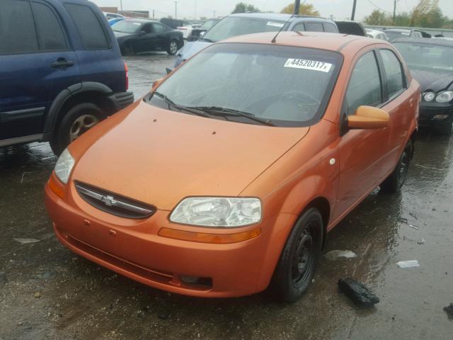 KL1TD566X6B663767 - 2006 CHEVROLET AVEO BASE Қызғылт сары фото 2