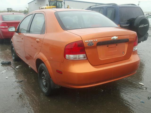 KL1TD566X6B663767 - 2006 CHEVROLET AVEO BASE Қызғылт сары фото 3