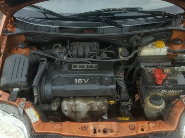 KL1TD566X6B663767 - 2006 CHEVROLET AVEO BASE Қызғылт сары фото 7