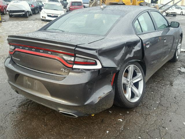 2C3CDXCT4GH347020 - 2016 DODGE CHARGER R/ GRAY photo 4