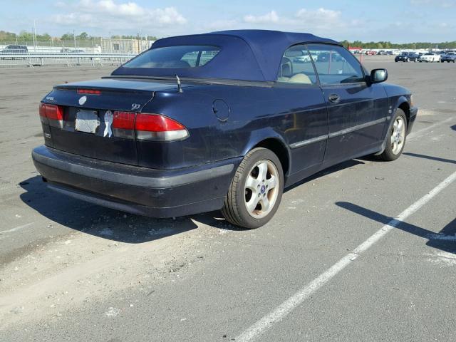 YS3DF78K817009481 - 2001 SAAB 9-3 SE BLUE photo 4