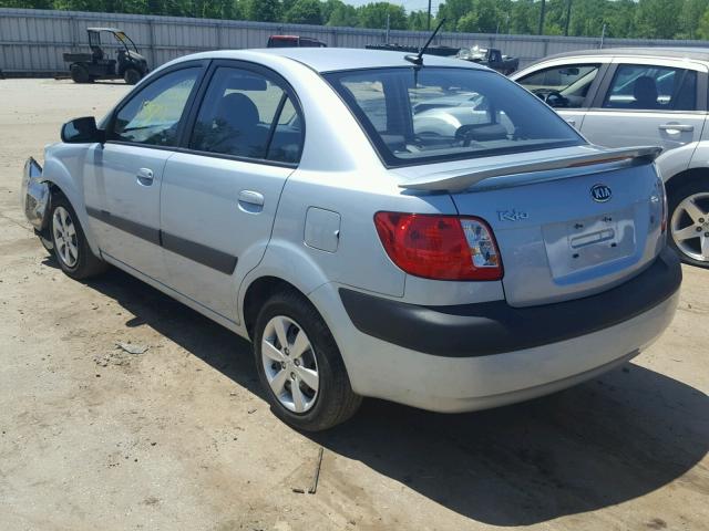 KNADE223696452337 - 2009 KIA RIO BASE BLUE photo 3