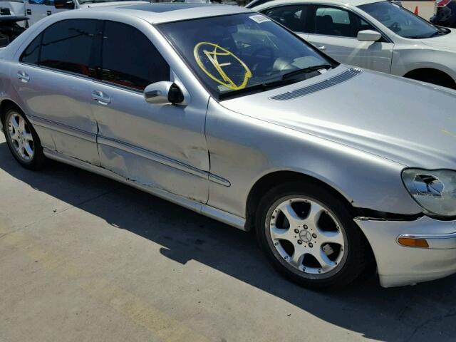 WDBNG70J71A183684 - 2001 MERCEDES-BENZ S 430 SILVER photo 9