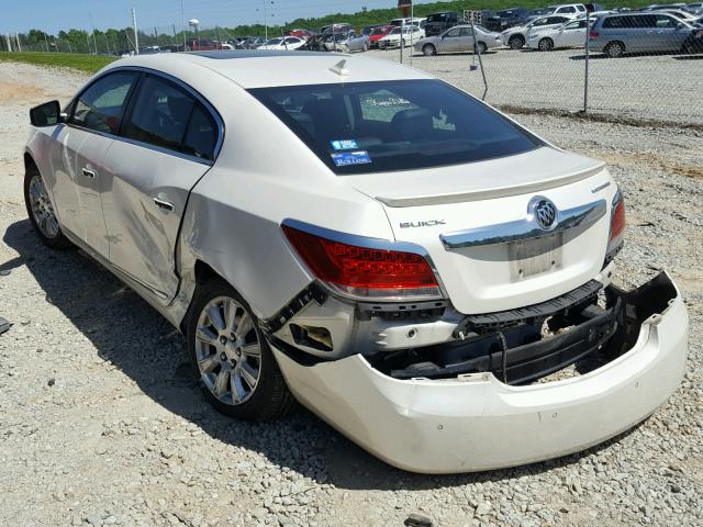 1G4GD5ER5CF212185 - 2012 BUICK LACROSSE P WHITE photo 3