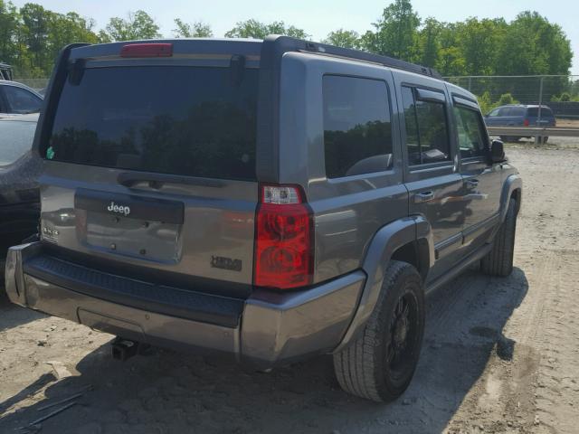 1J8HG48K47C626664 - 2007 JEEP COMMANDER GRAY photo 4