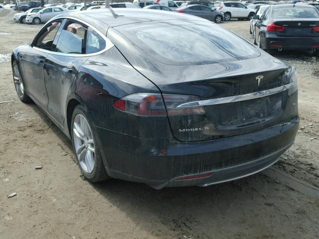 5YJSA1H14EFP52964 - 2014 TESLA MODEL S BLACK photo 3