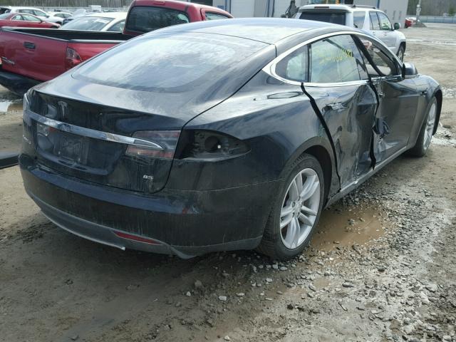 5YJSA1H14EFP52964 - 2014 TESLA MODEL S BLACK photo 4