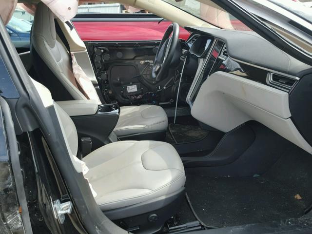 5YJSA1H14EFP52964 - 2014 TESLA MODEL S BLACK photo 5