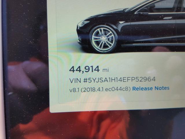 5YJSA1H14EFP52964 - 2014 TESLA MODEL S BLACK photo 8