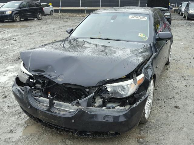 WBANB53516CN93294 - 2006 BMW 550 I BLACK photo 2