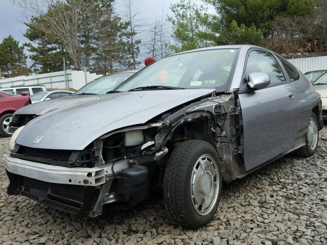 JHMZE14791T002298 - 2001 HONDA INSIGHT SILVER photo 2