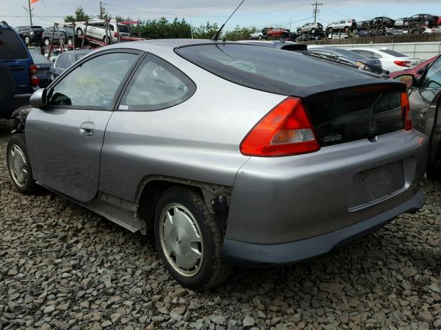 JHMZE14791T002298 - 2001 HONDA INSIGHT SILVER photo 3