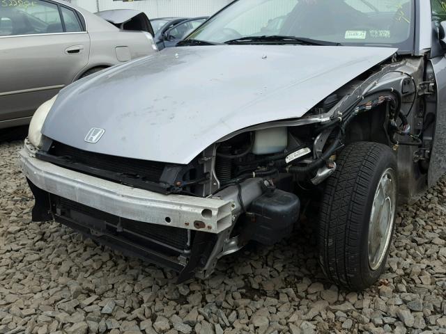 JHMZE14791T002298 - 2001 HONDA INSIGHT SILVER photo 9