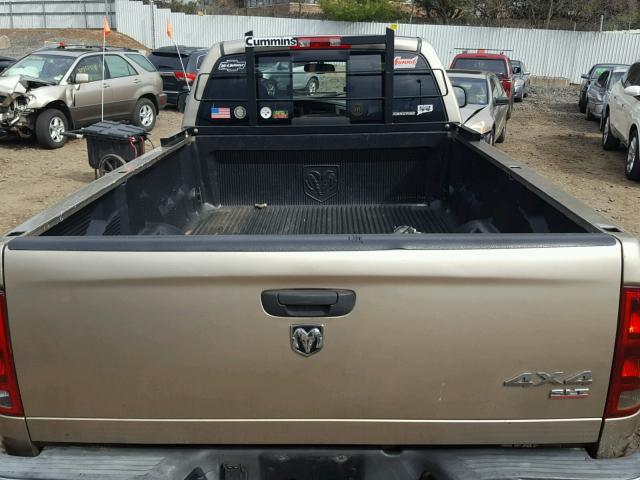 3D7KS26C05G791106 - 2005 DODGE RAM 2500 S GOLD photo 6