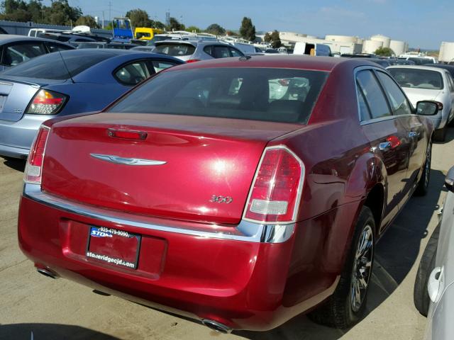 2C3CCACG1CH173047 - 2012 CHRYSLER 300 LIMITE RED photo 4