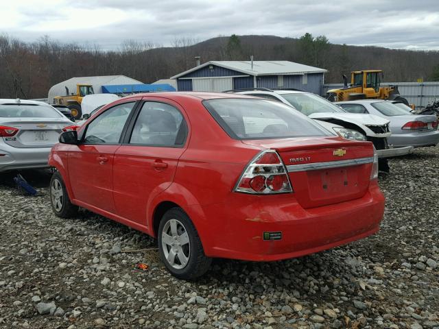 KL1TD5DE0BB136079 - 2011 CHEVROLET AVEO LS RED photo 3