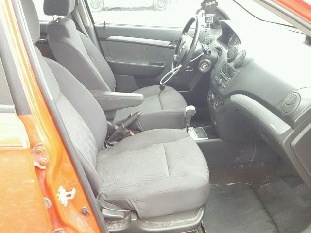 KL1TD5DE0BB136079 - 2011 CHEVROLET AVEO LS RED photo 5