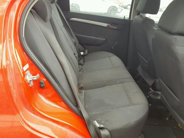 KL1TD5DE0BB136079 - 2011 CHEVROLET AVEO LS RED photo 6