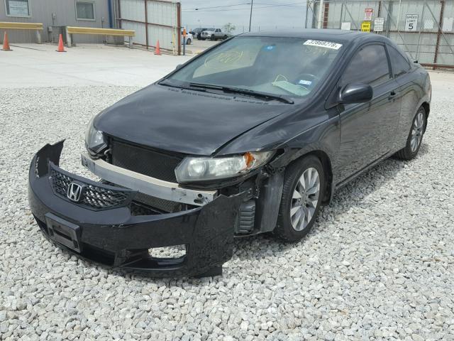2HGFG1B9XAH518123 - 2010 HONDA CIVIC EXL BLACK photo 2
