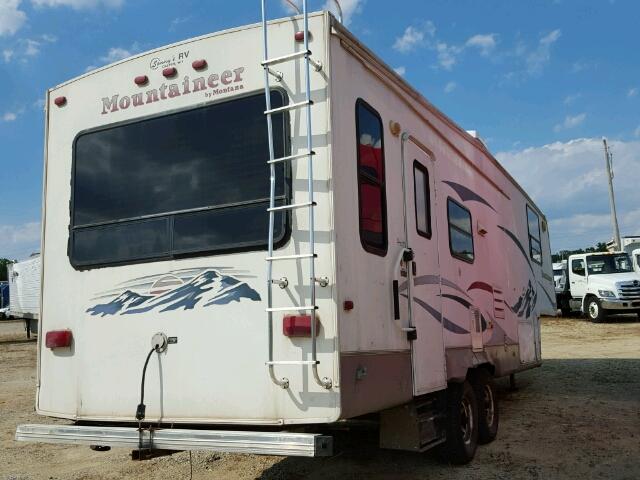 4YDF298295F704908 - 2005 KEYSTONE 5TH WHEEL WHITE photo 4