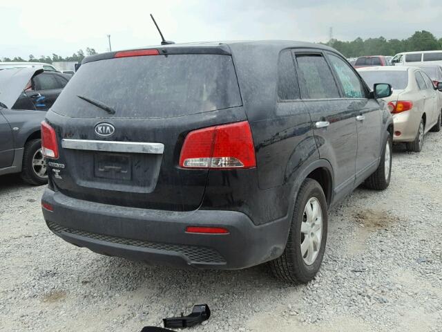 5XYKT3A15CG191812 - 2012 KIA SORENTO BA BLACK photo 4