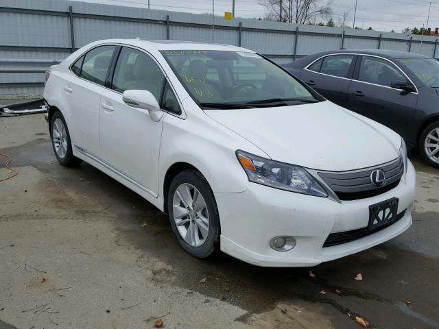 JTHBB1BA0A2027279 - 2010 LEXUS HS 250H WHITE photo 1