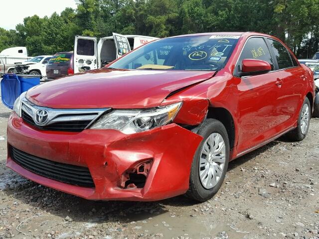 4T4BF1FK3ER352688 - 2014 TOYOTA CAMRY L 红色 照片 2