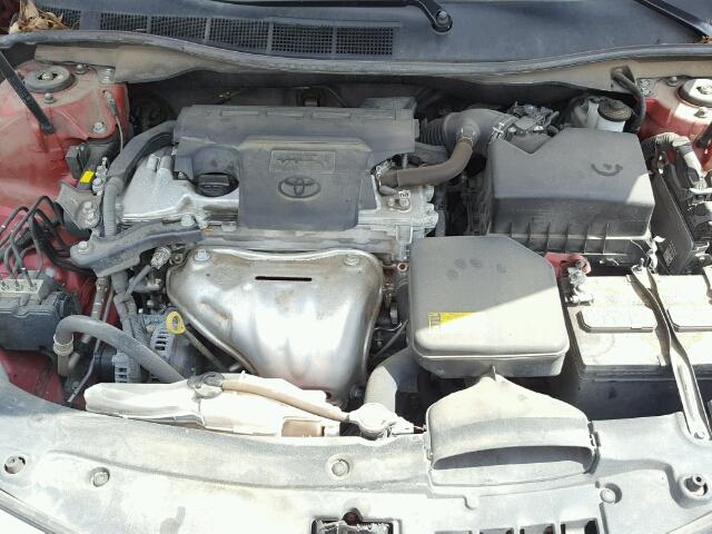 4T4BF1FK3ER352688 - 2014 TOYOTA CAMRY L 红色 照片 7
