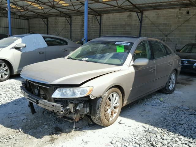 KMHFC46F36A105635 - 2006 HYUNDAI AZERA SE GOLD photo 2