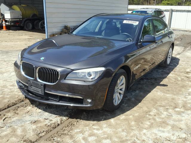 WBAKC8C51AC430753 - 2010 BMW 750 LI CHARCOAL photo 2