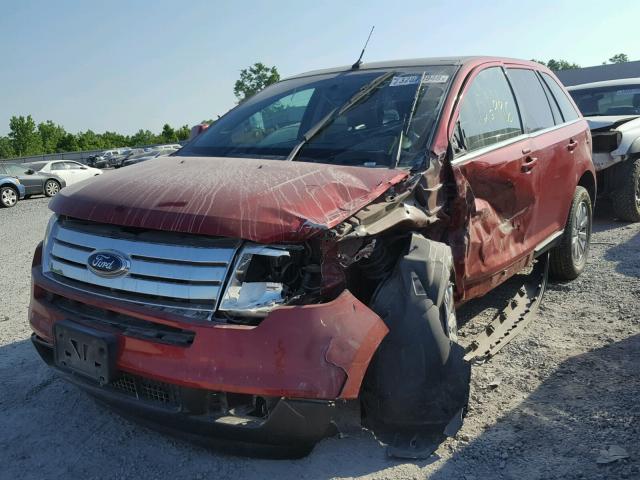 2FMDK3KC1ABA52723 - 2010 FORD EDGE LIMIT RED photo 2