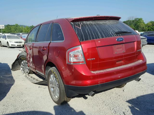 2FMDK3KC1ABA52723 - 2010 FORD EDGE LIMIT RED photo 3