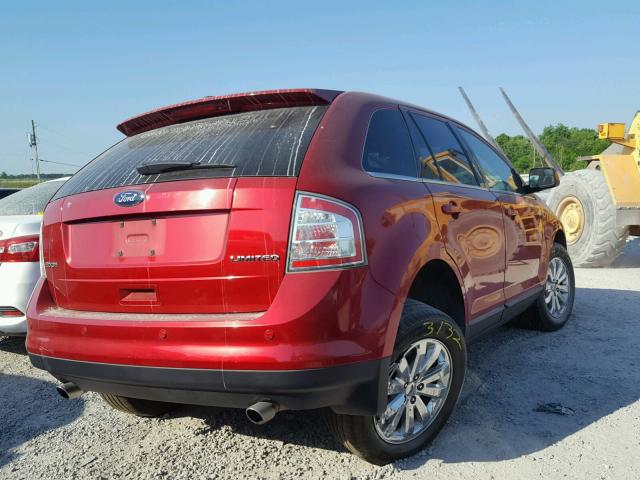 2FMDK3KC1ABA52723 - 2010 FORD EDGE LIMIT RED photo 4