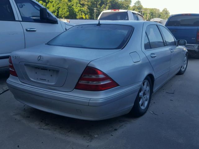 WDBNG75J82A283142 - 2002 MERCEDES-BENZ S 500 SILVER photo 4