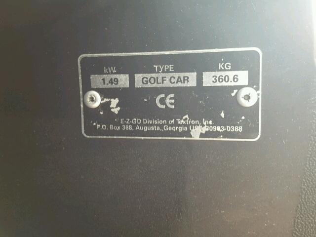 1497933 - 2002 EZGO GOLF CART BLACK photo 10