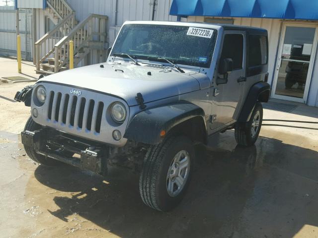 1C4AJWAG8FL599320 - 2015 JEEP WRANGLER S SILVER photo 2