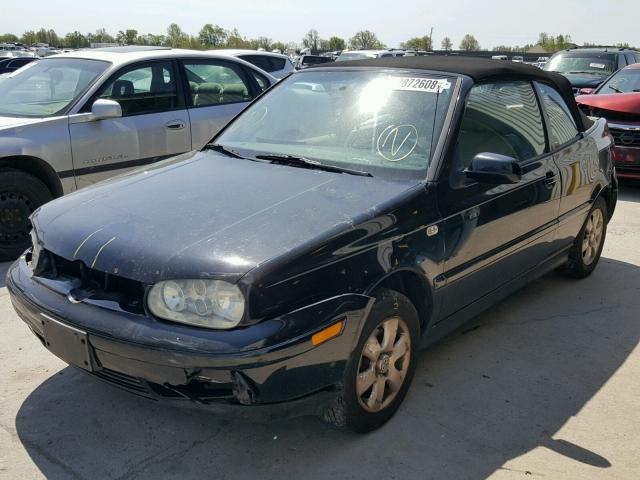 3VWDC21V42M806256 - 2002 VOLKSWAGEN CABRIO GLX BLACK photo 2