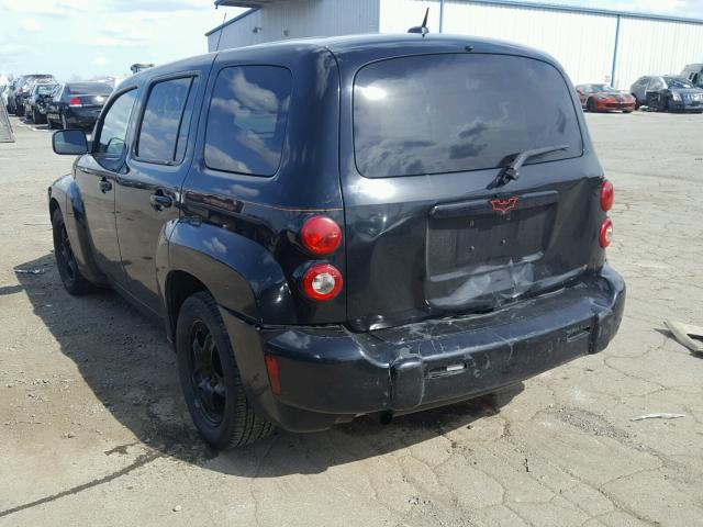 3GNDA13D88S538007 - 2008 CHEVROLET HHR LS შავი ფოტო 3