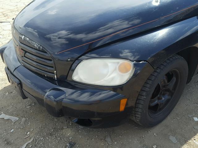 3GNDA13D88S538007 - 2008 CHEVROLET HHR LS შავი ფოტო 9