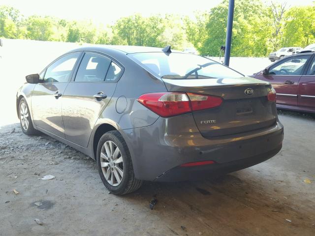 KNAFK4A68E5117329 - 2014 KIA FORTE LX BROWN photo 3