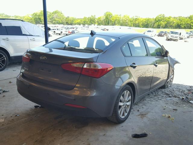 KNAFK4A68E5117329 - 2014 KIA FORTE LX BROWN photo 4