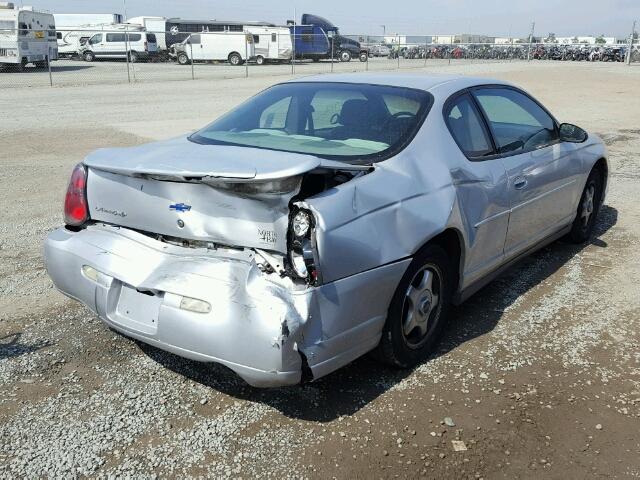 2G1WW12E949407939 - 2004 CHEVROLET MONTE CARL 银色 照片 4