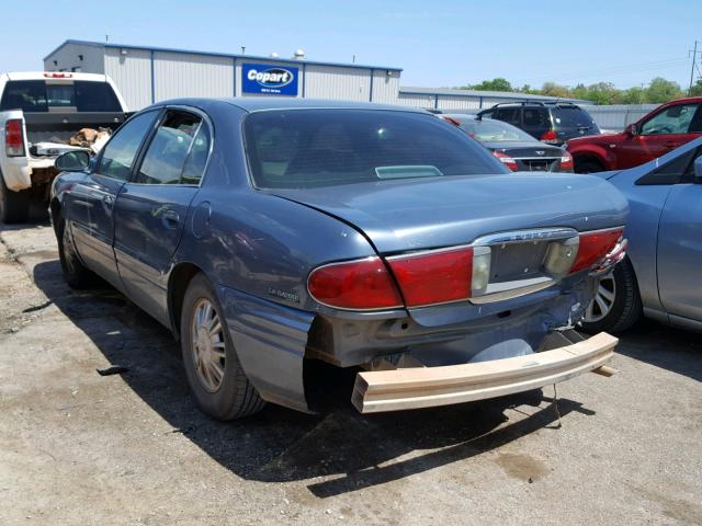 1G4HP54K224215636 - 2002 BUICK LESABRE CU BLUE photo 3