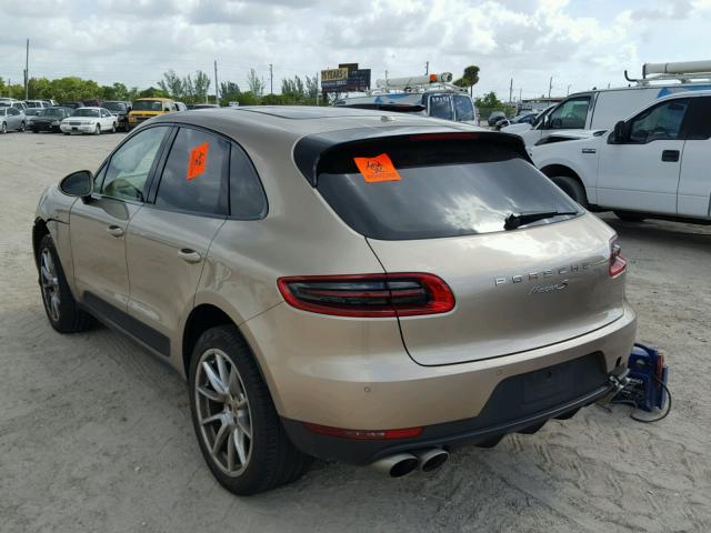 WP1AB2A59HLB10543 - 2017 PORSCHE MACAN S GOLD photo 3