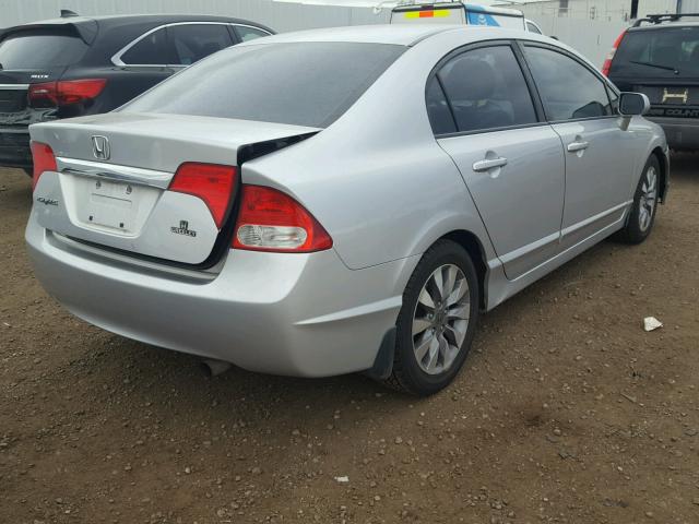 1HGFA16909L017784 - 2009 HONDA CIVIC EXL GRAY photo 4