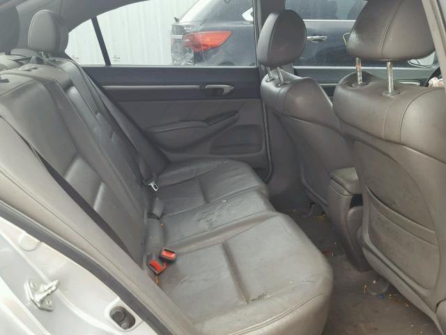 1HGFA16909L017784 - 2009 HONDA CIVIC EXL GRAY photo 6